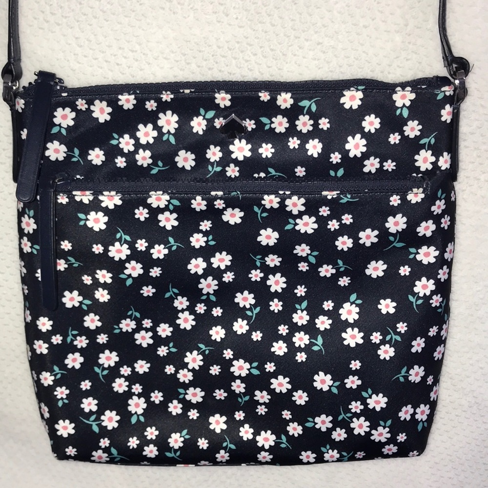 kate spade Crossbody Bag - Navy Blue with Daisy Print